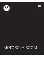 Motorola BOOM User Manual preview