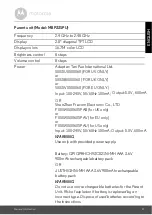 Preview for 27 page of Motorola BP33S-2 User Manual