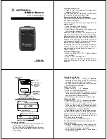 Motorola BRAVO Encore Operating Instructions preview