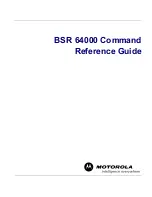 Motorola BSR 64000 Reference Manual preview