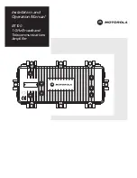 Preview for 1 page of Motorola BT100 Installation And Operation Manual