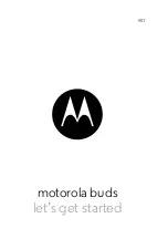 Motorola Buds Get Started Manual preview