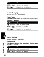 Предварительный просмотр 108 страницы Motorola C-215 User Manual