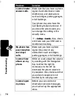 Предварительный просмотр 75 страницы Motorola C115 Owner'S Manual