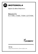 Motorola C1L User Manual предпросмотр