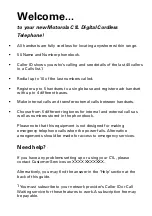 Preview for 3 page of Motorola C1L User Manual