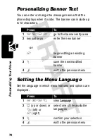 Preview for 73 page of Motorola C210 Instruction Manual