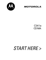 Preview for 1 page of Motorola C341a Series User Manual