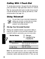 Preview for 62 page of Motorola C375 Series Manual