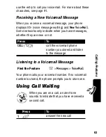 Preview for 63 page of Motorola C375 Series Manual