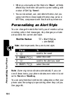 Preview for 104 page of Motorola C375 Series Manual