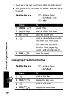 Предварительный просмотр 134 страницы Motorola C375 Series Manual