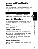 Предварительный просмотр 45 страницы Motorola C380 Owner'S Manual