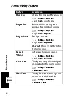 Предварительный просмотр 72 страницы Motorola C380 Owner'S Manual