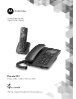 Предварительный просмотр 1 страницы Motorola C4201 User Manual