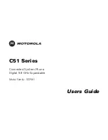 Motorola C51 Series User Manual preview