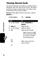 Preview for 68 page of Motorola C975 Owner'S Manual