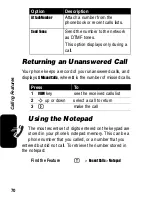 Preview for 70 page of Motorola C975 Owner'S Manual