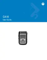 Motorola CA10 User Manual предпросмотр