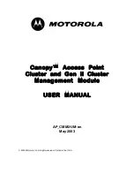 Motorola Canopy User Manual preview