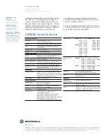 Предварительный просмотр 2 страницы Motorola CB3000 - Client Bridge - Wireless Access Point Specification Sheet