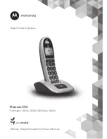 Motorola CD301 User Manual preview