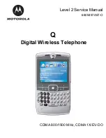 Предварительный просмотр 1 страницы Motorola CDMA 800/1900 MHz Service Manual