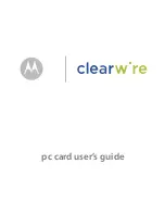 Motorola Clearwire User Manual preview