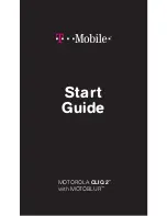 Предварительный просмотр 1 страницы Motorola CLIQ2 Start Manual