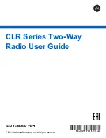 Предварительный просмотр 1 страницы Motorola CLR PLUS User Manual