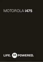 Предварительный просмотр 1 страницы Motorola CLUTCH + i475 Manual