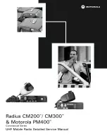 Предварительный просмотр 1 страницы Motorola cm200 Commercial Series Service Manual