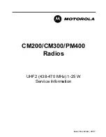 Предварительный просмотр 53 страницы Motorola cm200 Commercial Series Service Manual