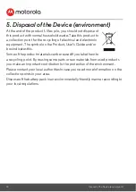 Предварительный просмотр 18 страницы Motorola COMFORT35 User Manual