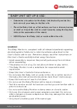 Preview for 9 page of Motorola COMFORT45CONNECT User Manual