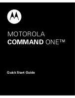 Preview for 1 page of Motorola Command One Quick Start Manual