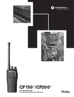 Motorola CP150 Service Manual preview