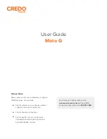 Motorola Credo mobile Moto G User Manual preview