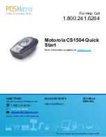 Motorola CS1504 Owner'S Manual preview