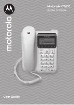 Preview for 1 page of Motorola CT610 User Manual