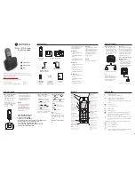 Предварительный просмотр 1 страницы Motorola D1000 Series Quick Start Manual