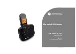 Предварительный просмотр 1 страницы Motorola D1010 Series User Manual