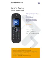 Preview for 1 page of Motorola D1100 Specification Sheet