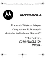 Motorola DC600 Start Here Manual preview