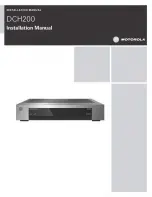 Preview for 1 page of Motorola DCH200 Installation Manual