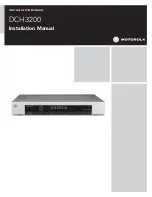 Preview for 1 page of Motorola DCH3000 Installation Manual