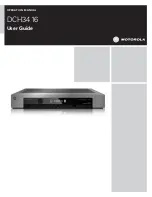 Motorola DCH3416 User Manual preview