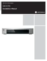 Preview for 1 page of Motorola DCH70 Installation Manual