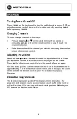 Preview for 14 page of Motorola DCT3400 Series User Manual