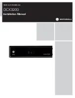 Motorola DCX3200 Installation Manual preview